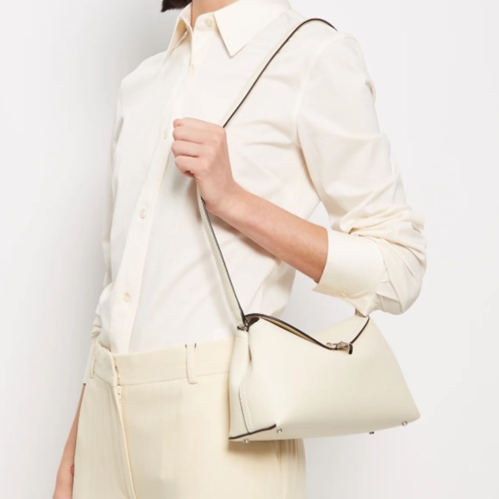 TOTÊME T-Lock Crossbody Bag — Milk